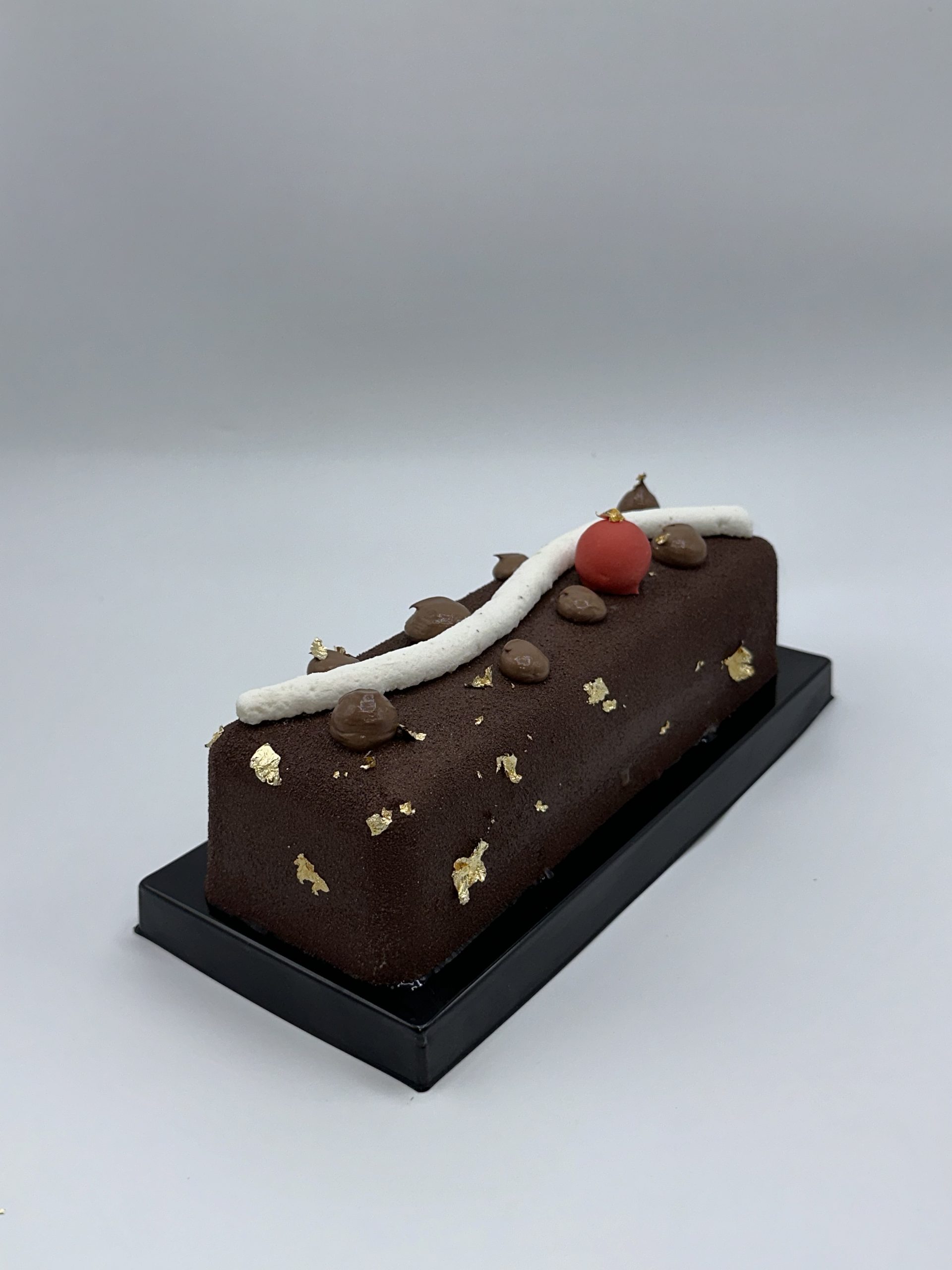 Bûche <br> chocolat & chamallow grillé